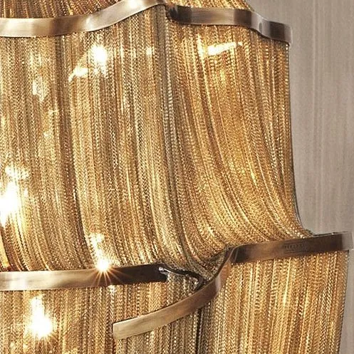 2.5 Metre Atlantis Chandelier From Terzani, nickel finish