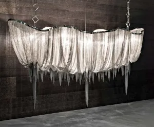 2.5 Metre Atlantis Chandelier From Terzani, nickel finish
