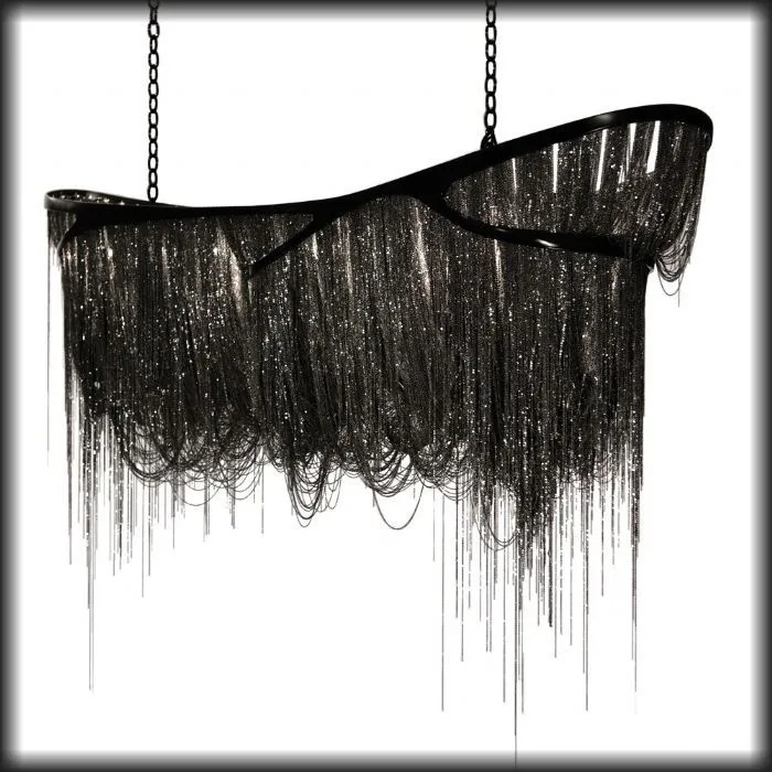 2.5 Metre Atlantis Chandelier From Terzani, nickel finish