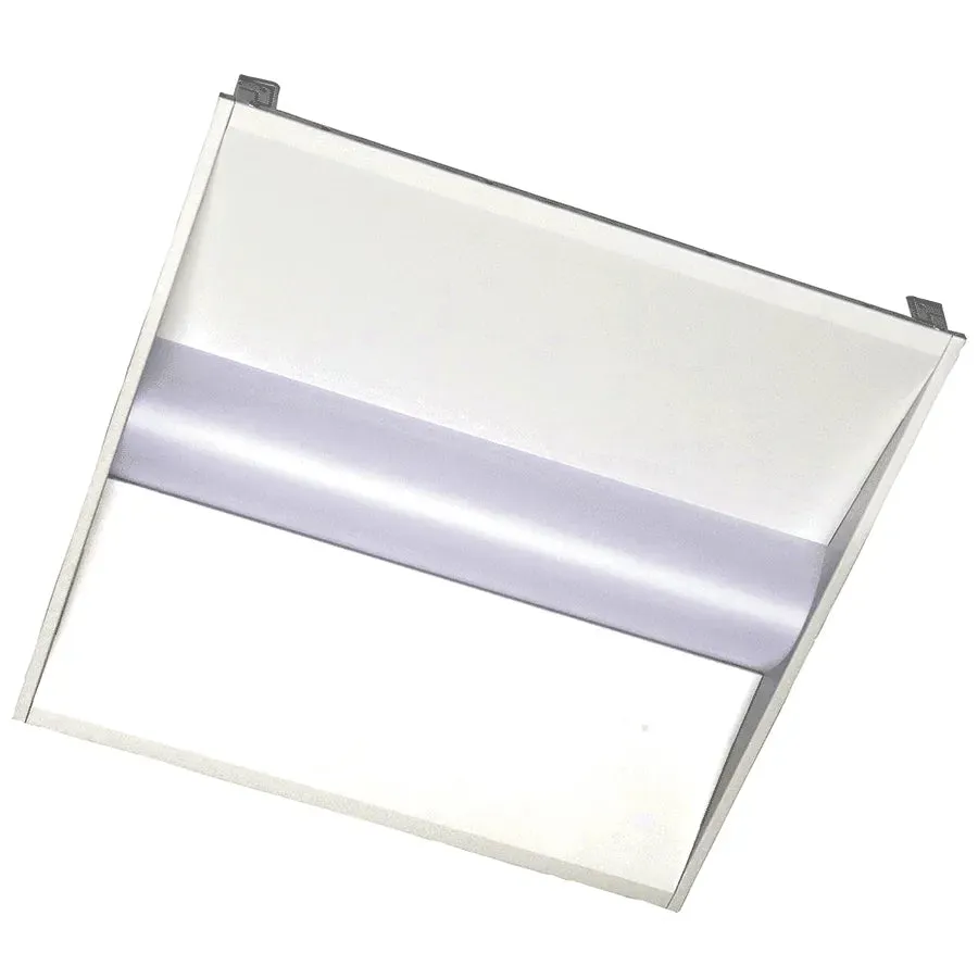 2x2 Foot LED Volumetric Troffer, 4379 Lumen Max, Wattage and CCT Selectable, 120-277V