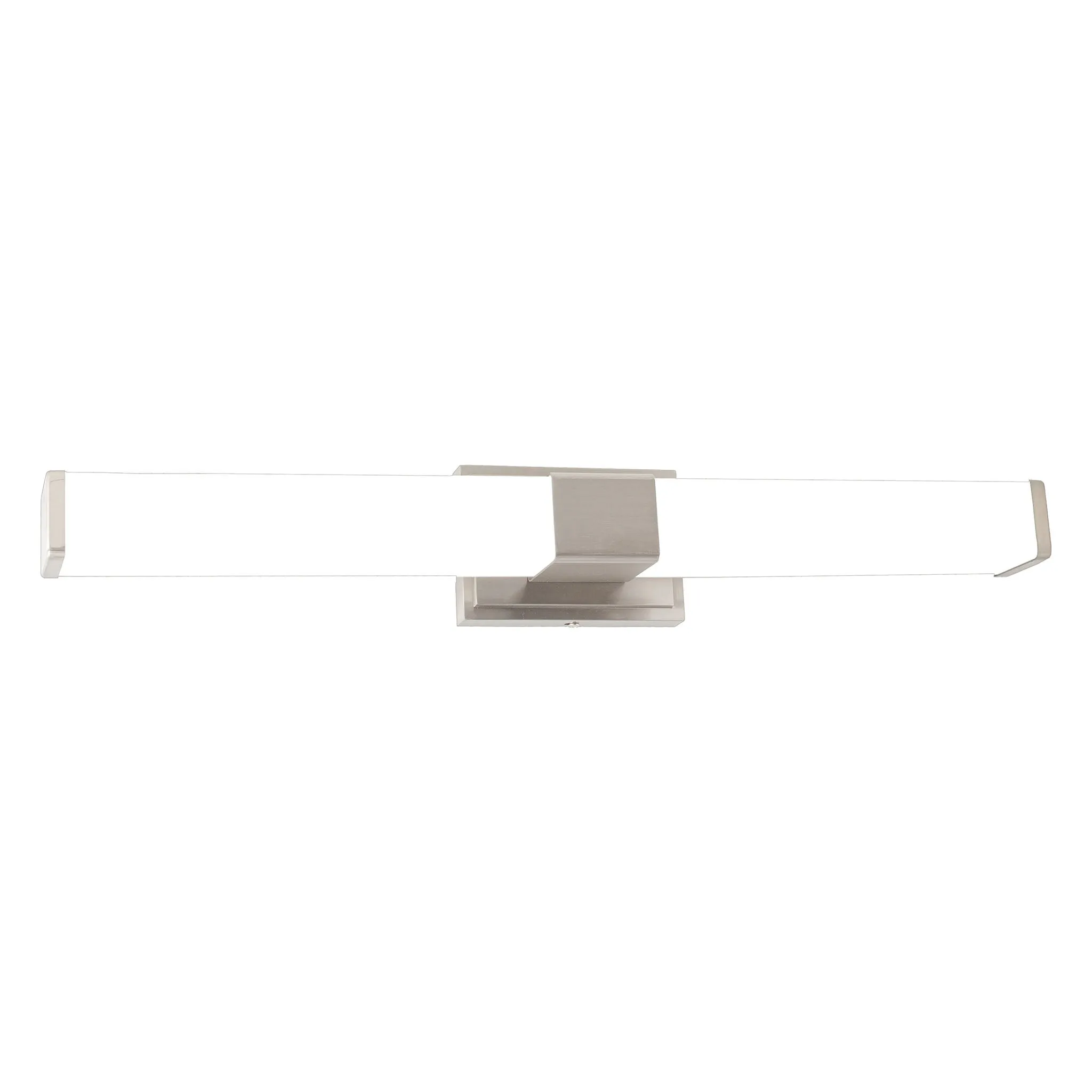 36" LED Multi-CCT Vanity Light with Cube PC Lens, 24W, 1680 Lumens, Brushed Nickel