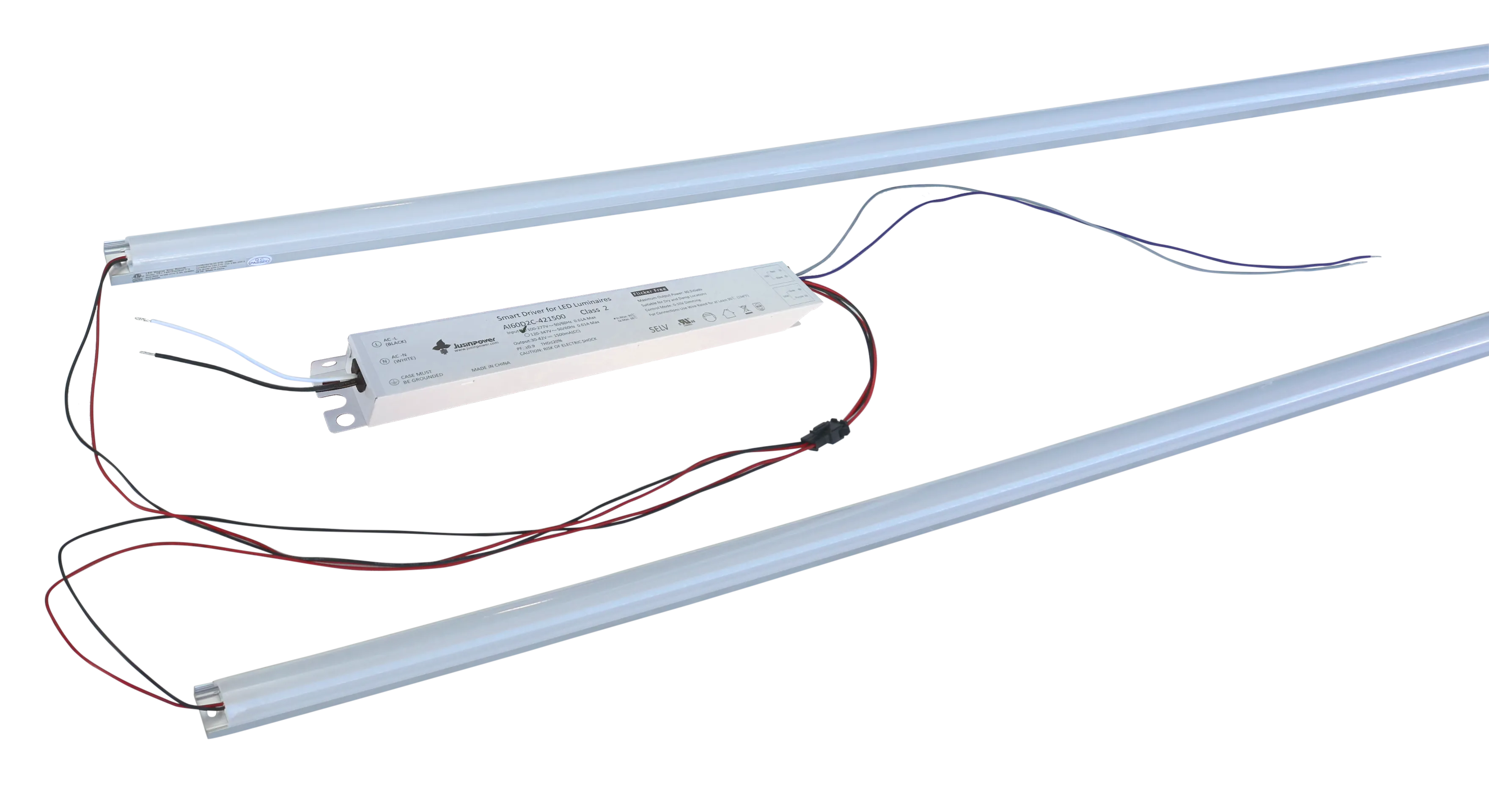 4 Foot LED Magnetic Strip Retrofit Kit for Linear Fixtures, 36W or 50W, 120-277V, 4000K or 5000K