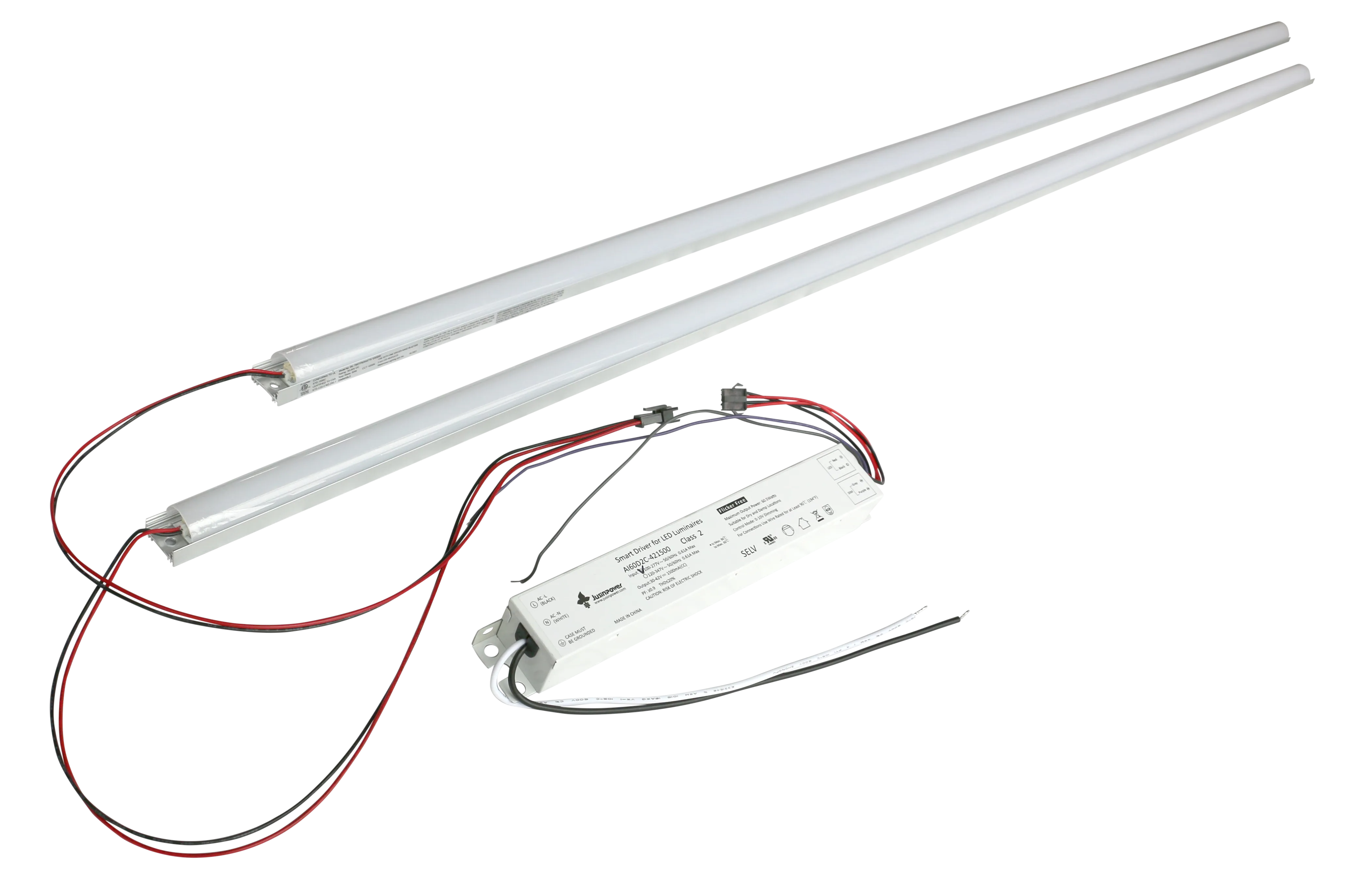 4 Foot LED Magnetic Strip Retrofit Kit for Linear Fixtures, 36W or 50W, 120-277V, 4000K or 5000K
