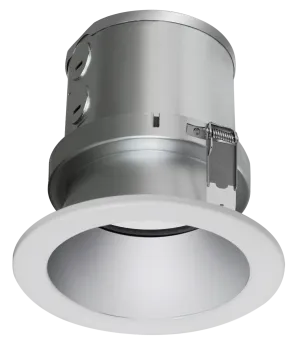 4" LED ROUND COMMERCIAL RECESSED LIGHT, 3200 LUMEN MAX, WATTAGE AND CCT SELECTABLE, 120-277V, HAZE OR WHITE