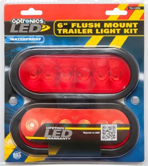 6 Flush Mount Trailer Light Kit. Waterproof