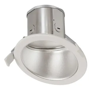 6" LED ROUND COMMERCIAL RECESSED LIGHT, 20W, 1720 LUMENS, CCT SELECTABLE, 120-277V, HAZE OR WHITE