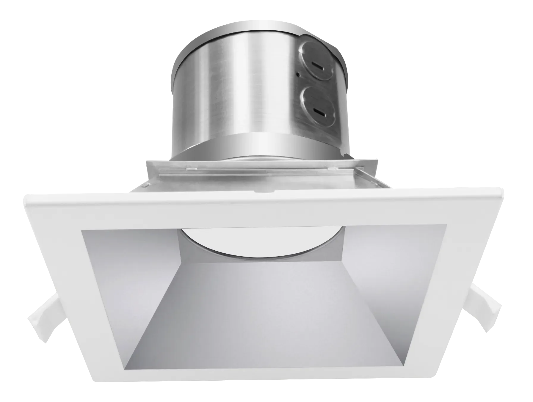 6" LED SQUARE COMMERCIAL RECESSED LIGHT, 3200 LUMEN MAX, WATTAGE AND CCT SELECTABLE, 120-277V, HAZE OR WHITE
