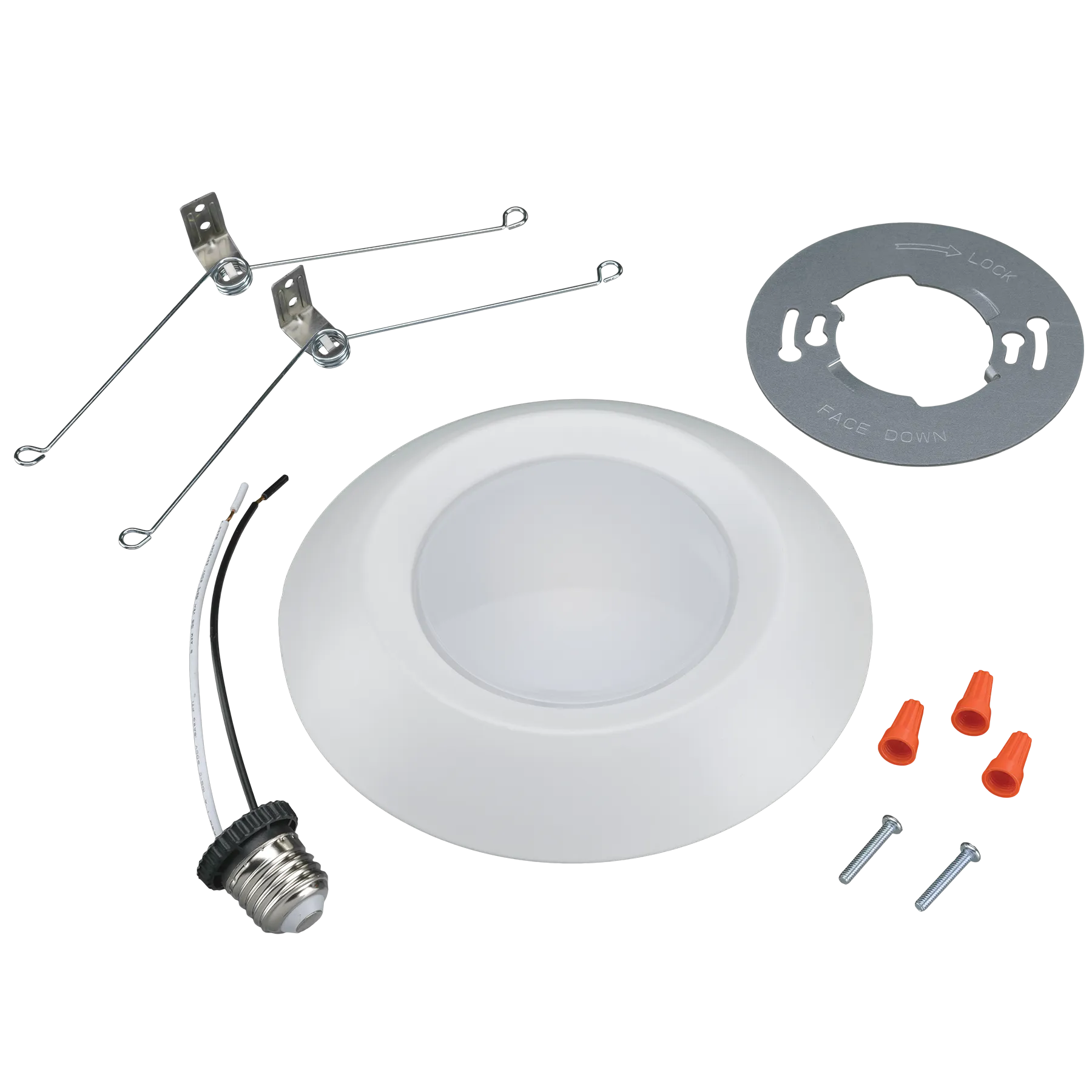 7.5 Inch Flush Mount Disk Light, 20W, 1500 Lumen, 120V, CCT Selectable, TwistFit Mounting System
