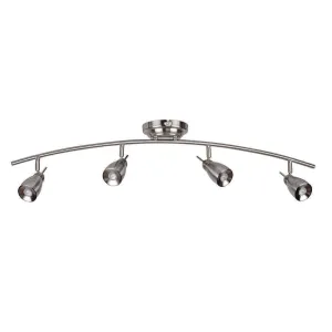 AFX APRF4200LEDSN3k Four Light LED Ceiling or  Wall Track in Brushed Nickel Finish