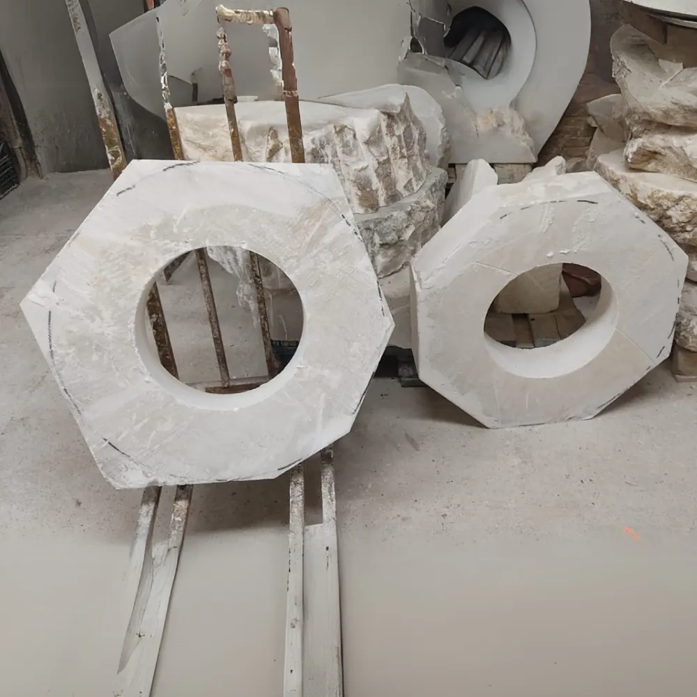 Alabaster Ring Pendant Chandelier In Various Sizes