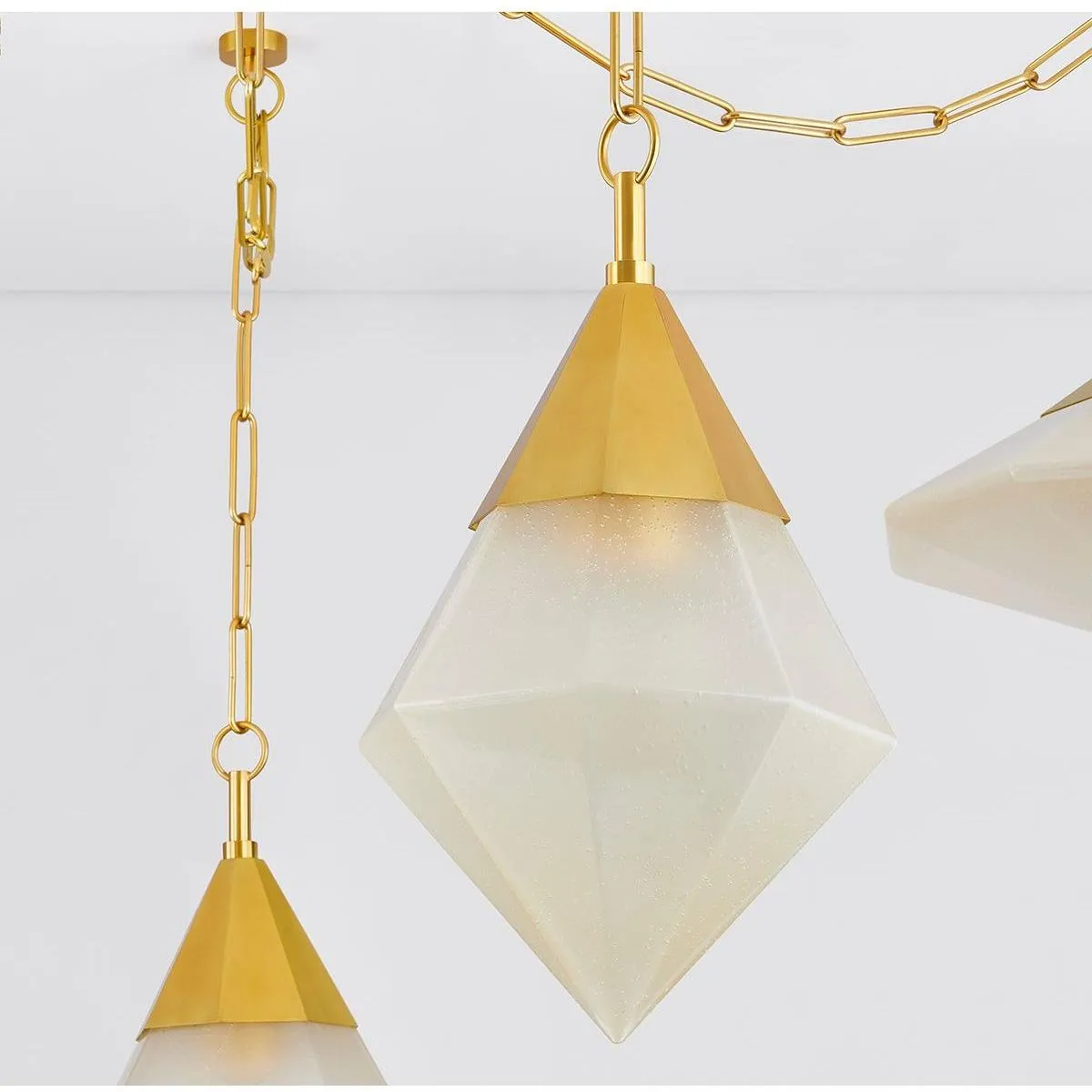 Angelique Chandelier - Vintage Polished Brass 5 Lights