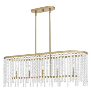 Apelle Five Light Linear Chandelier