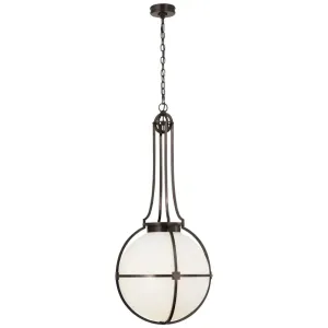 Archer Large Captured Globe Pendant - Bronze