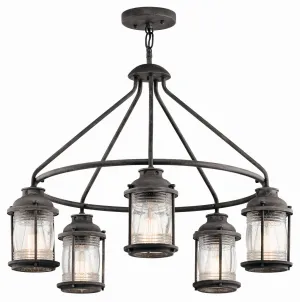 Ashland Bay Five Light Outdoor Chandelier