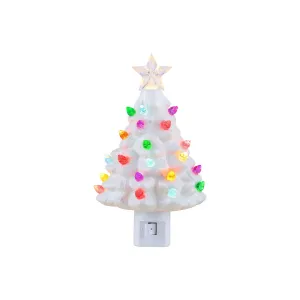 Asstd National Brand Nostalgic Christmas Tree Nightlight - WHITE ONE SIZE