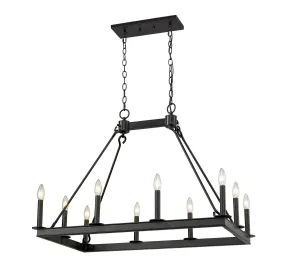 Barclay Ten Light Linear Chandelier
