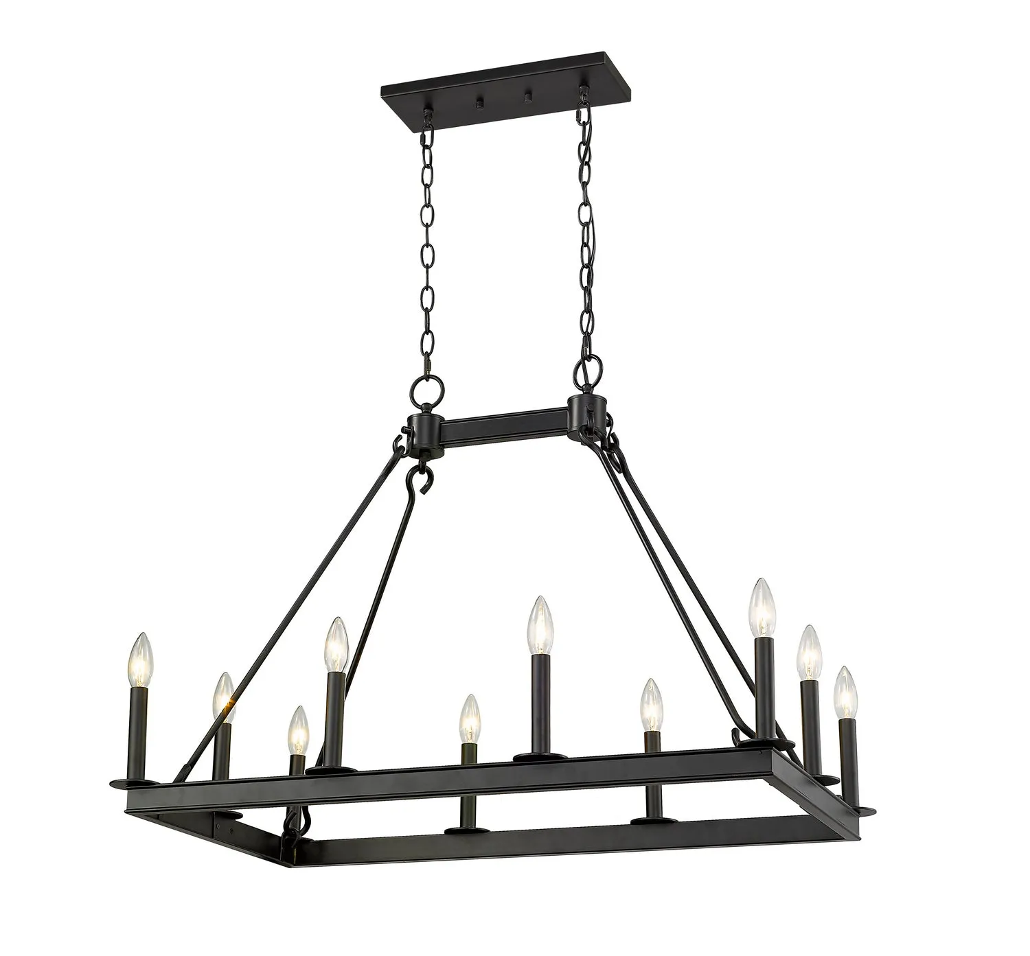 Barclay Ten Light Linear Chandelier