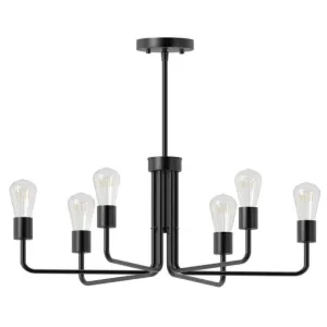 Better Homes & Gardens BHF379562030312 6 Lights Chandelier - Bulb Not Included, Matte Black