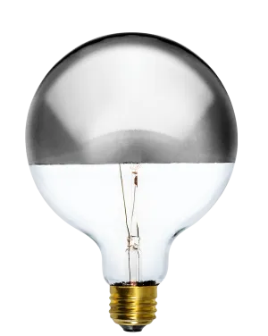 Bulb: LED Chrome Dipped 5" Globe