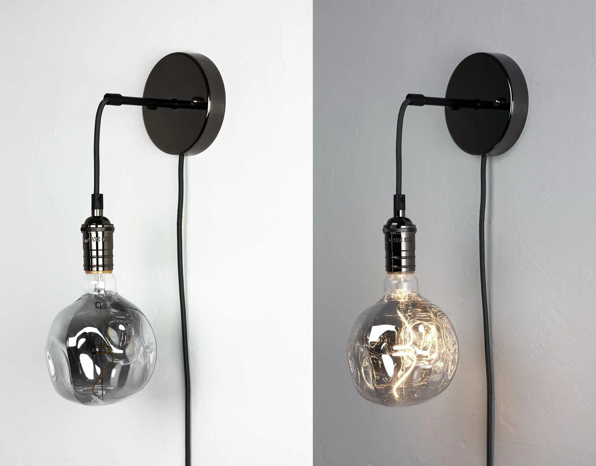 Bulb: LED Smoke Uneven 5" Globe