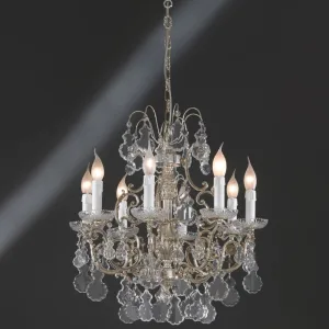 Classic Elegant Metal 8 Arm Chandelier