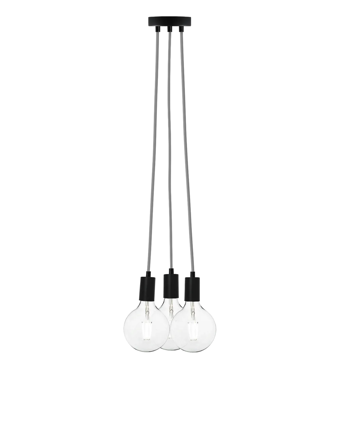Cluster Chandelier - Even: Grey and Black