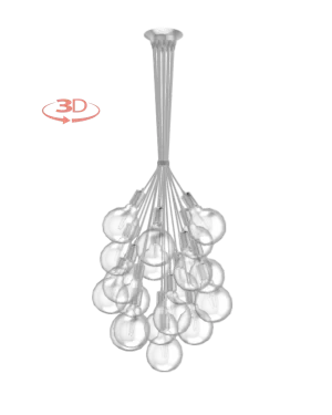 Cluster Chandelier - Grape: Design Your Own 19 Pendant