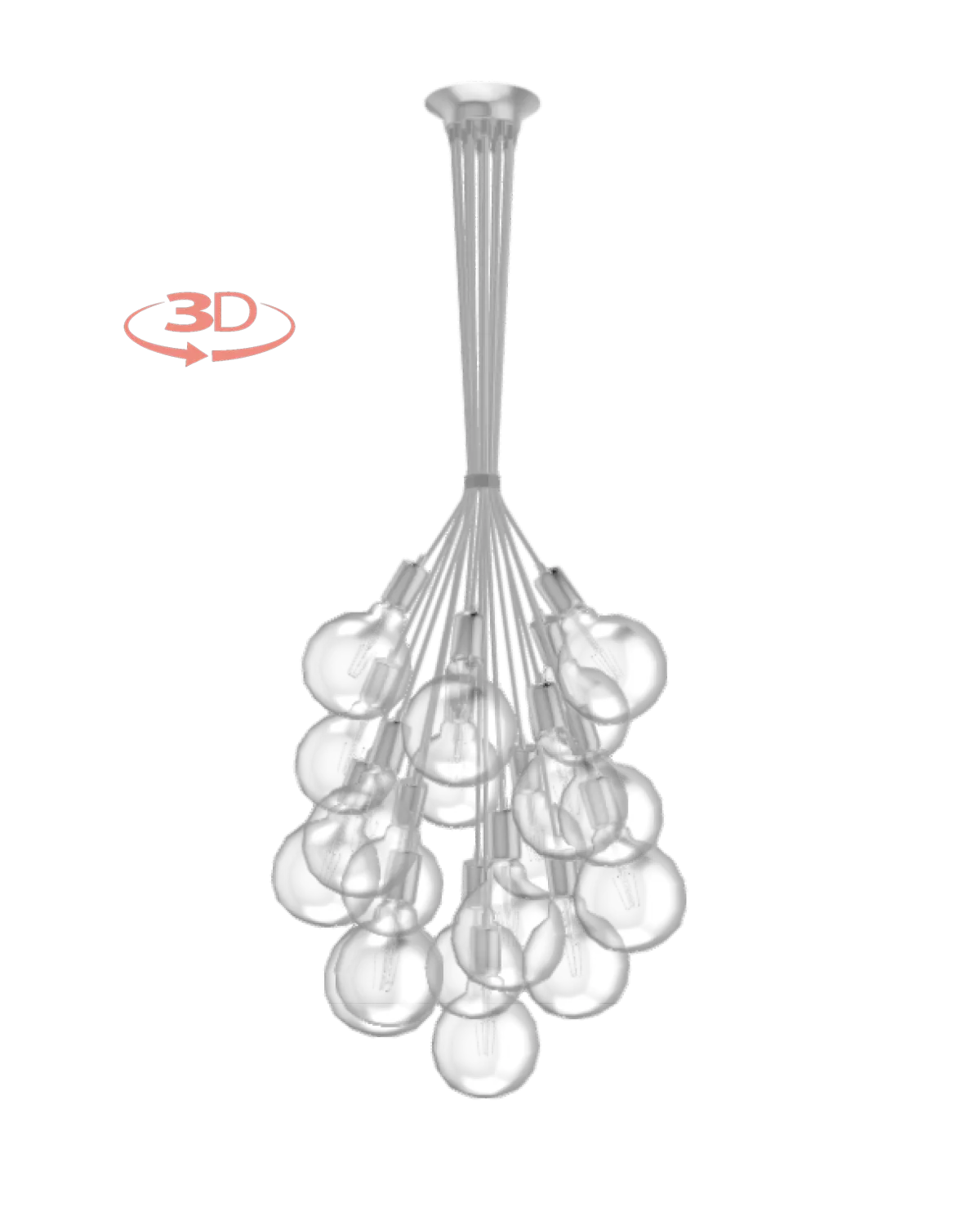 Cluster Chandelier - Grape: Design Your Own 19 Pendant