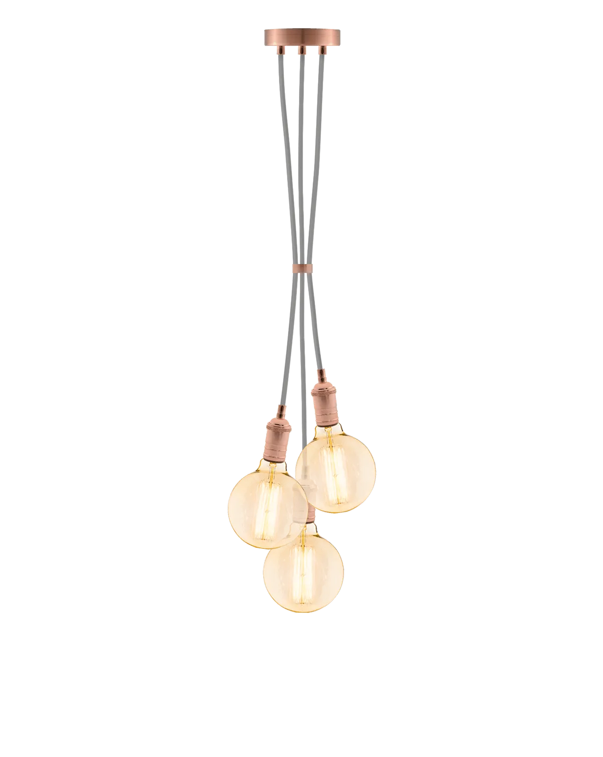 Cluster Chandelier - Grape: Grey and Copper
