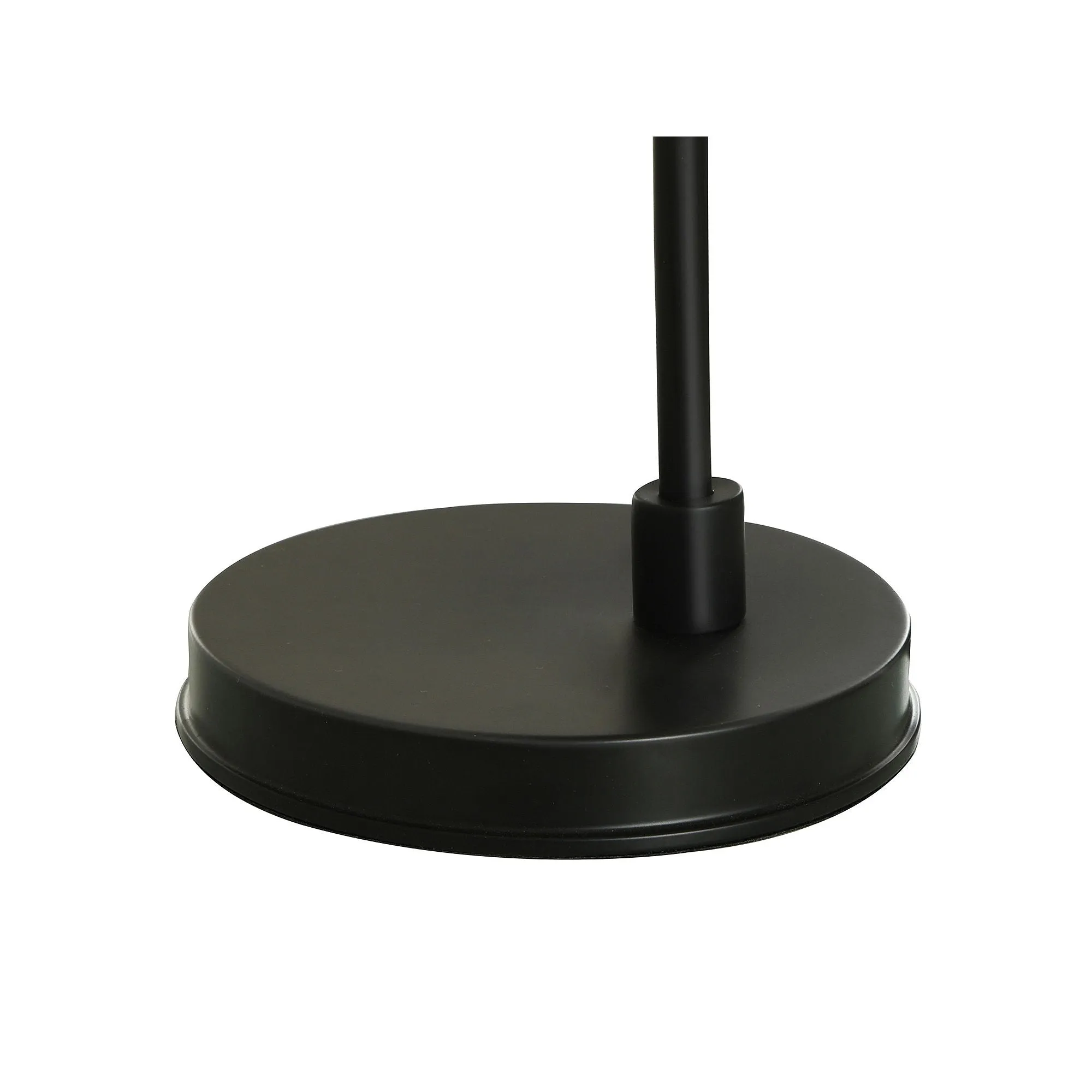 Collective Design By Stylecraft Black With Glass Shade Desk Lamp TL33246BJCADS - SATIN BLACK ONE SIZE