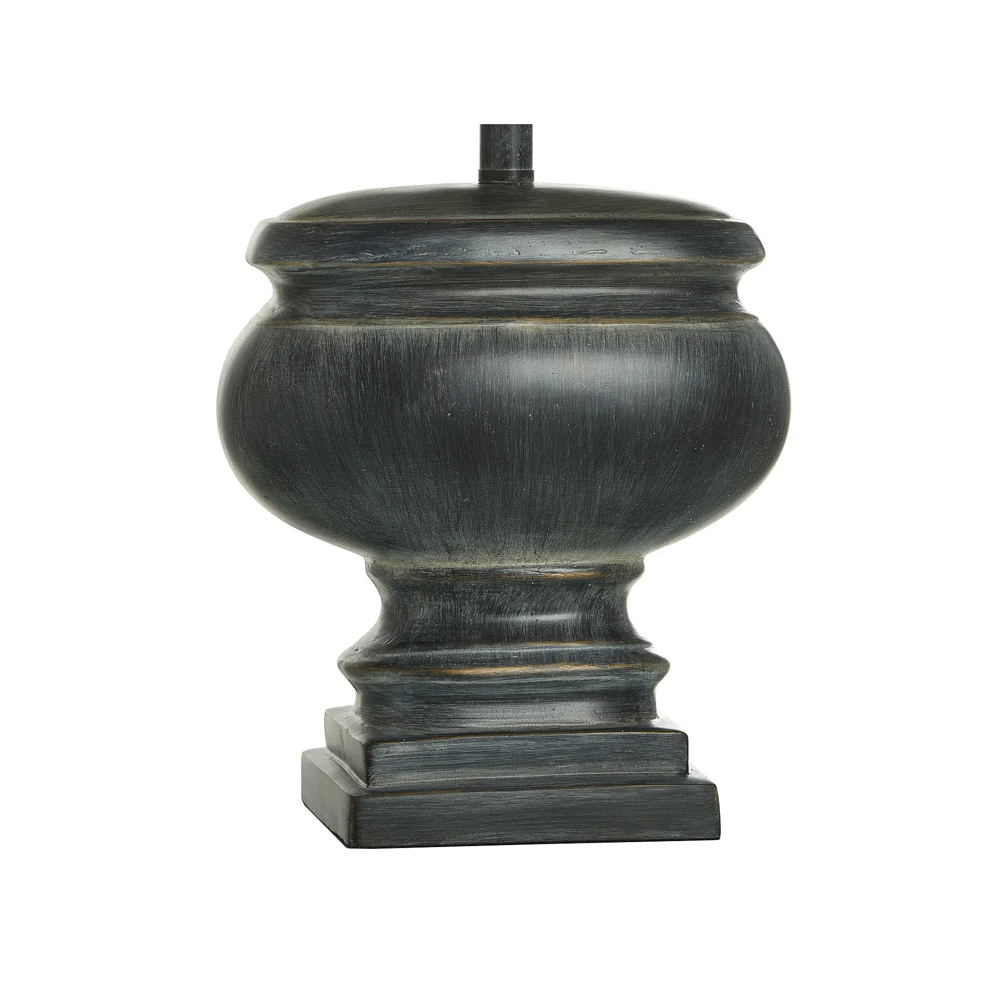 Collective Design By Stylecraft Oval Charcoal Pottery Table Lamp TL211529JCADS - DISTRESSED CHARCOAL ONE SIZE