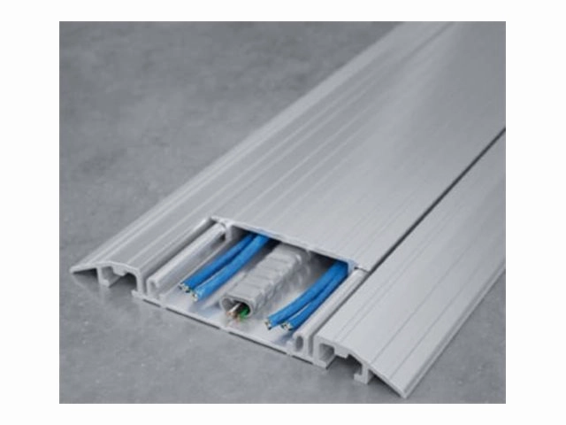 Connectrac Express On Floor Raceway Series - Cable management kit - floor mountable - 6 ft - silver CTXPO106251CSV