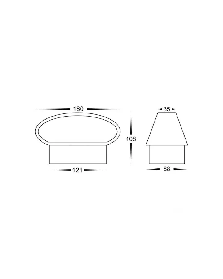 Contemporary Oval Wall Mount | Assorted Finish | TRIColour