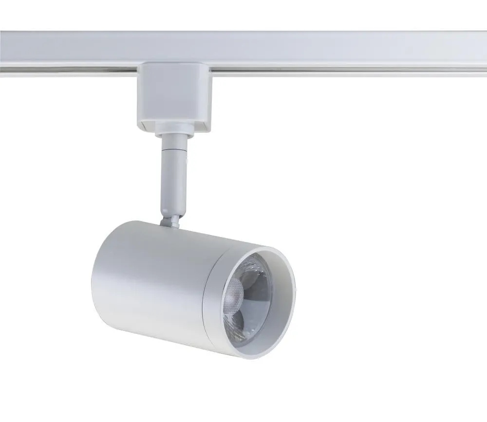 Cylinder Model #47R LED Track Head in Brushed Nickel, Black, or White Finish
