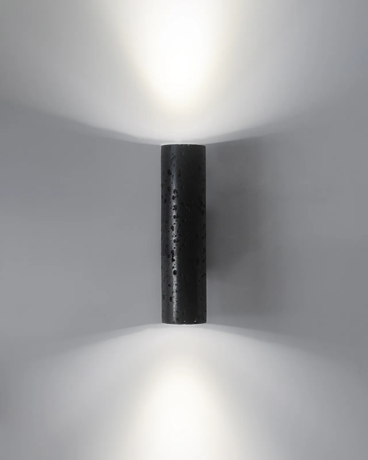 Cylindrical Lava Stone Up & Down Wall Light | Buzao