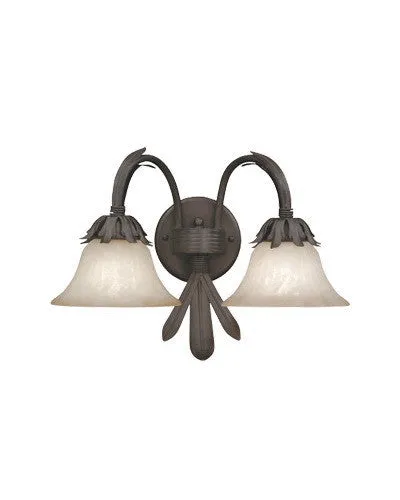Designers Fountain Lighting 9222 ORB Alora Collection 2 Light Wall Sconce in Oil Rubbed Finish