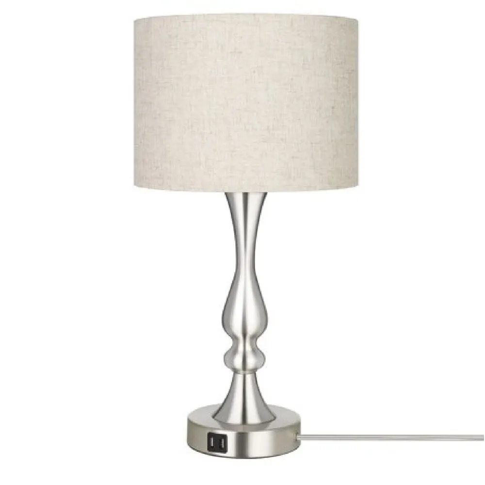 DEWENWILS Modern Touch Control Table Lamp 3 Way Dimmable with 2 USB Ports for Living Room Bedroom Bulb Include