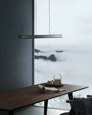 Dimmable Aluminium Linear LED Pendant Light | Two Finishes