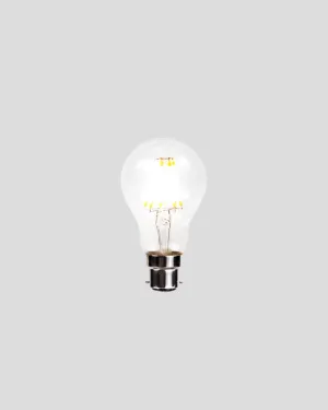 Dimmable B22 LED | A60 | 6W | 2200K