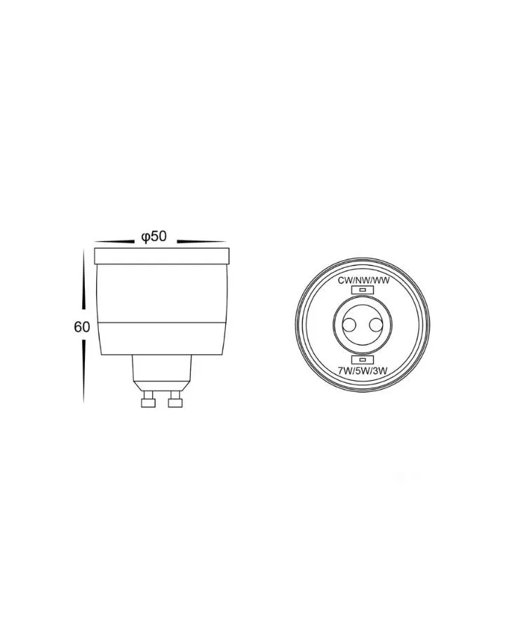 Dimmable GU10 LED | 3W | 5W | 7W | TRIColour