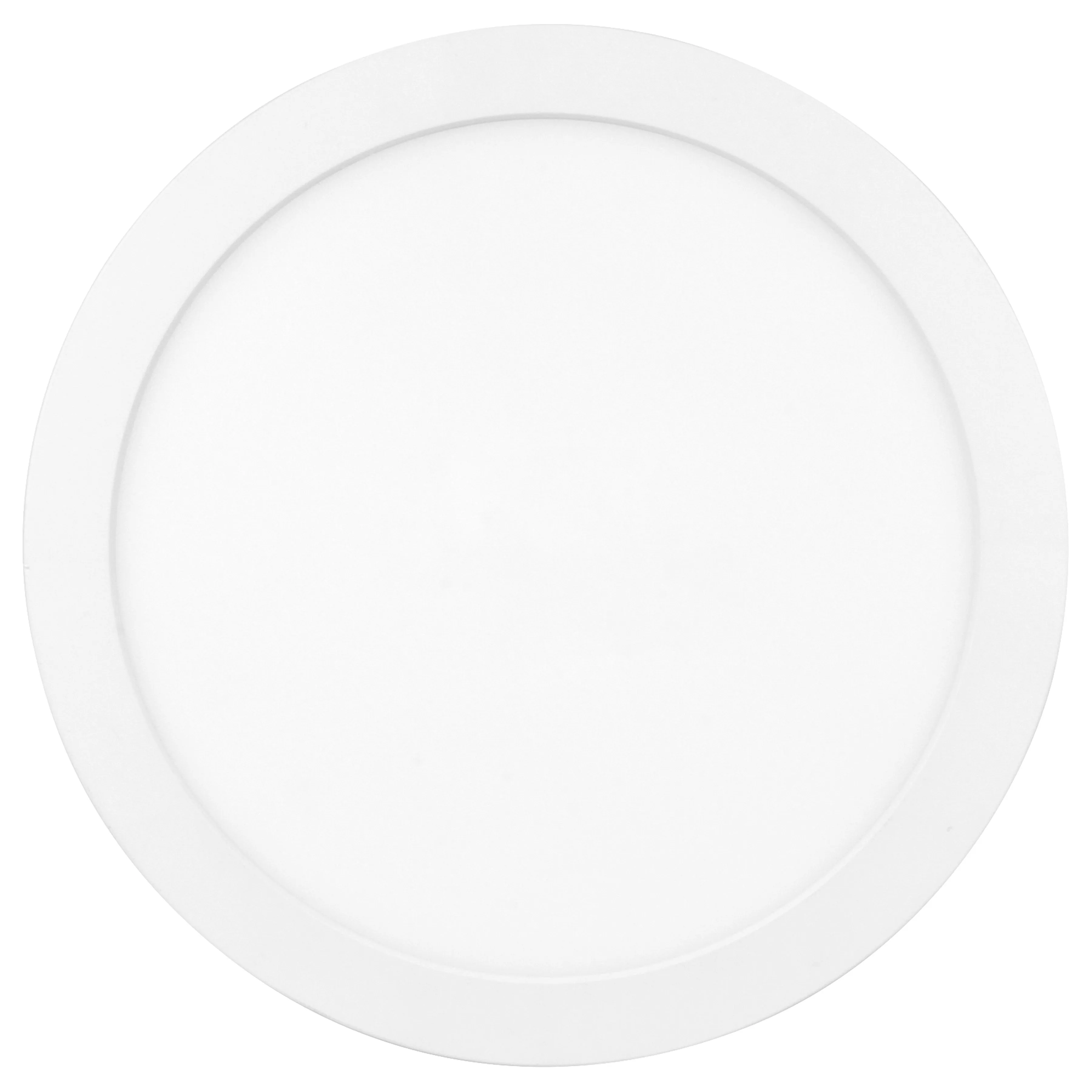Dual Voltage Emergency Backup LED Flush Mount Ceiling Light, 1440 Lumens, 18W, 3000K, 120V, White Finish, ModPLUS Collection