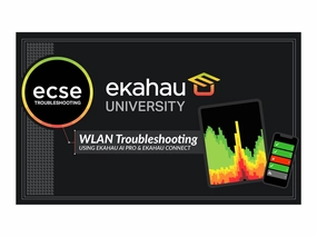 Ekahau WiFi Troubleshooting Class - Online Instructor-led training (ILT) Stream - live e-learning - 4 days - 1 seat ECSE-4-TRBLSHOOT-SEAT-ONL