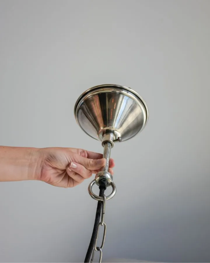 Evoking Industrial Glass Pendant | Antique Silver | Assorted Sizes