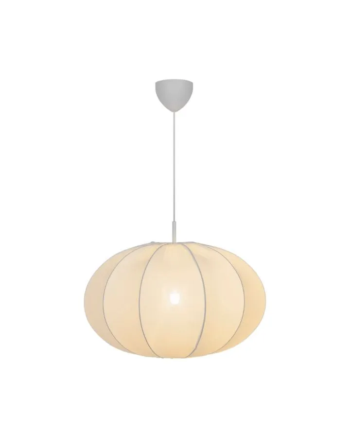 Fabric & Metal Pendant Light