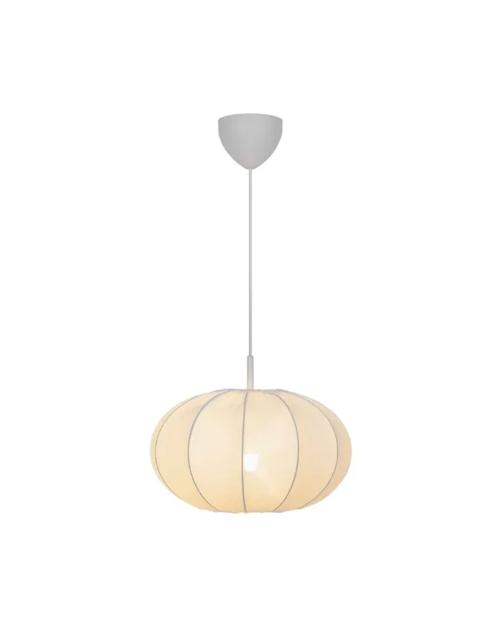 Fabric & Metal Pendant Light