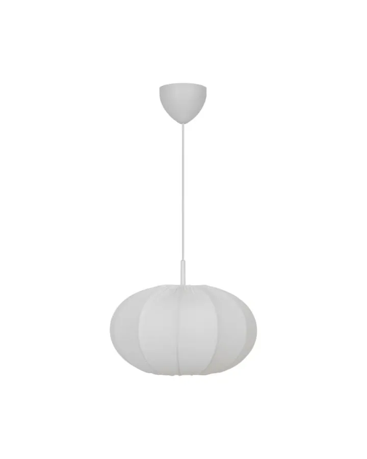 Fabric & Metal Pendant Light