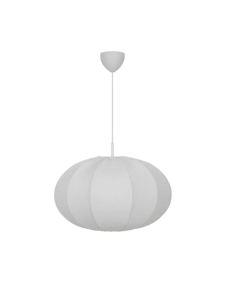 Fabric & Metal Pendant Light