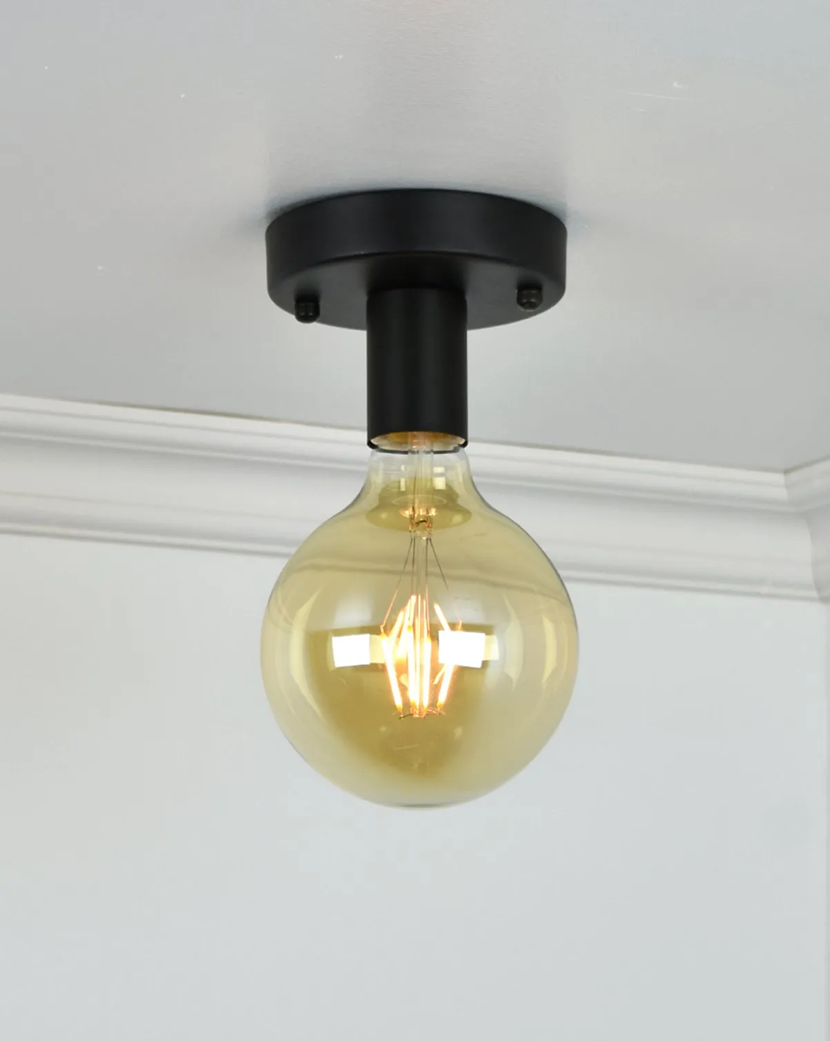 Flush Mount: Modern Black