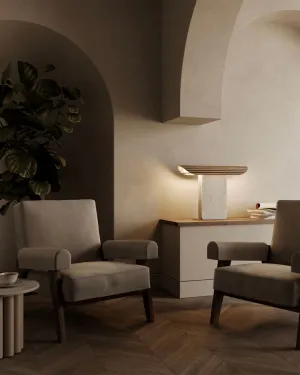 Folded Metal Shade Table Lamp