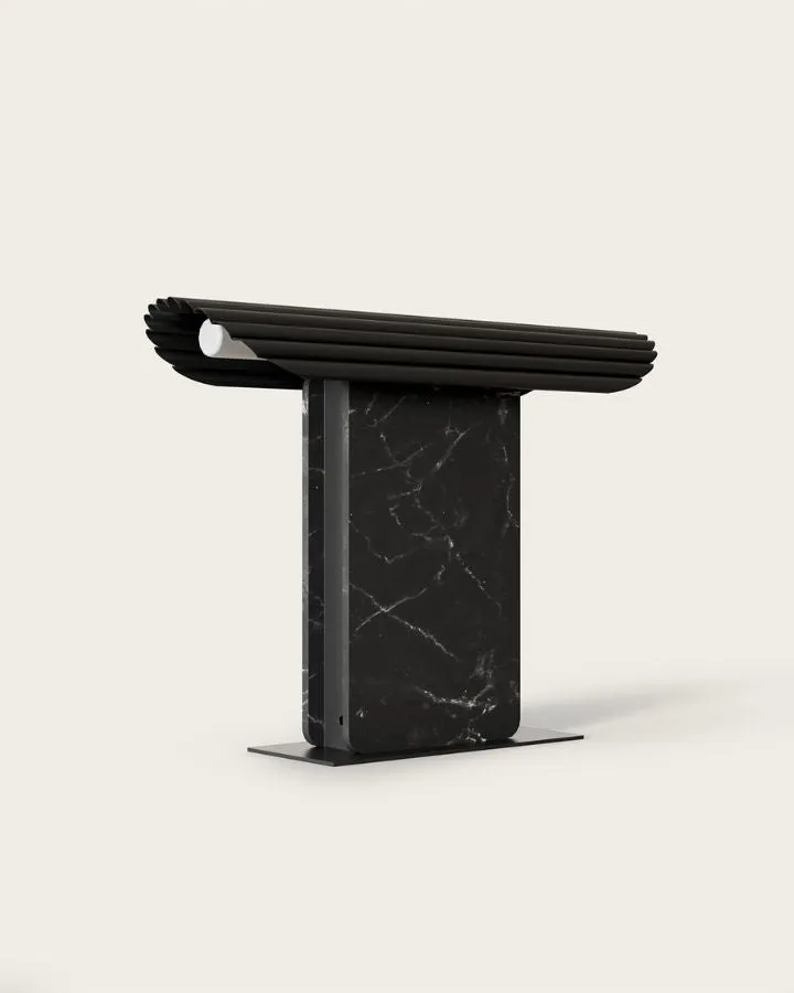 Folded Metal Shade Table Lamp